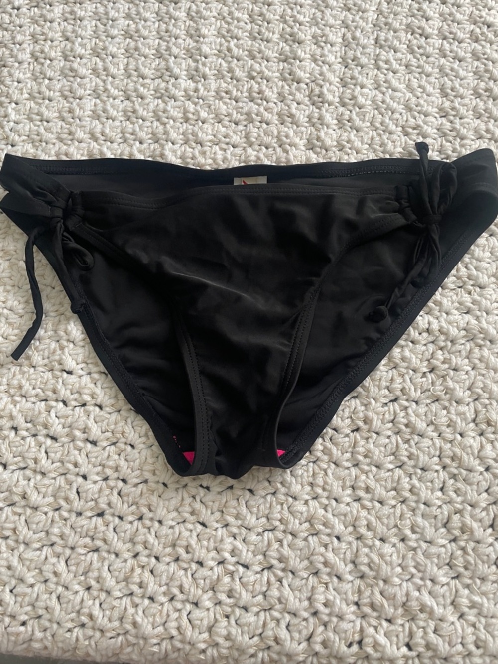 Hobie Black Side-Tie Bikini Bottoms